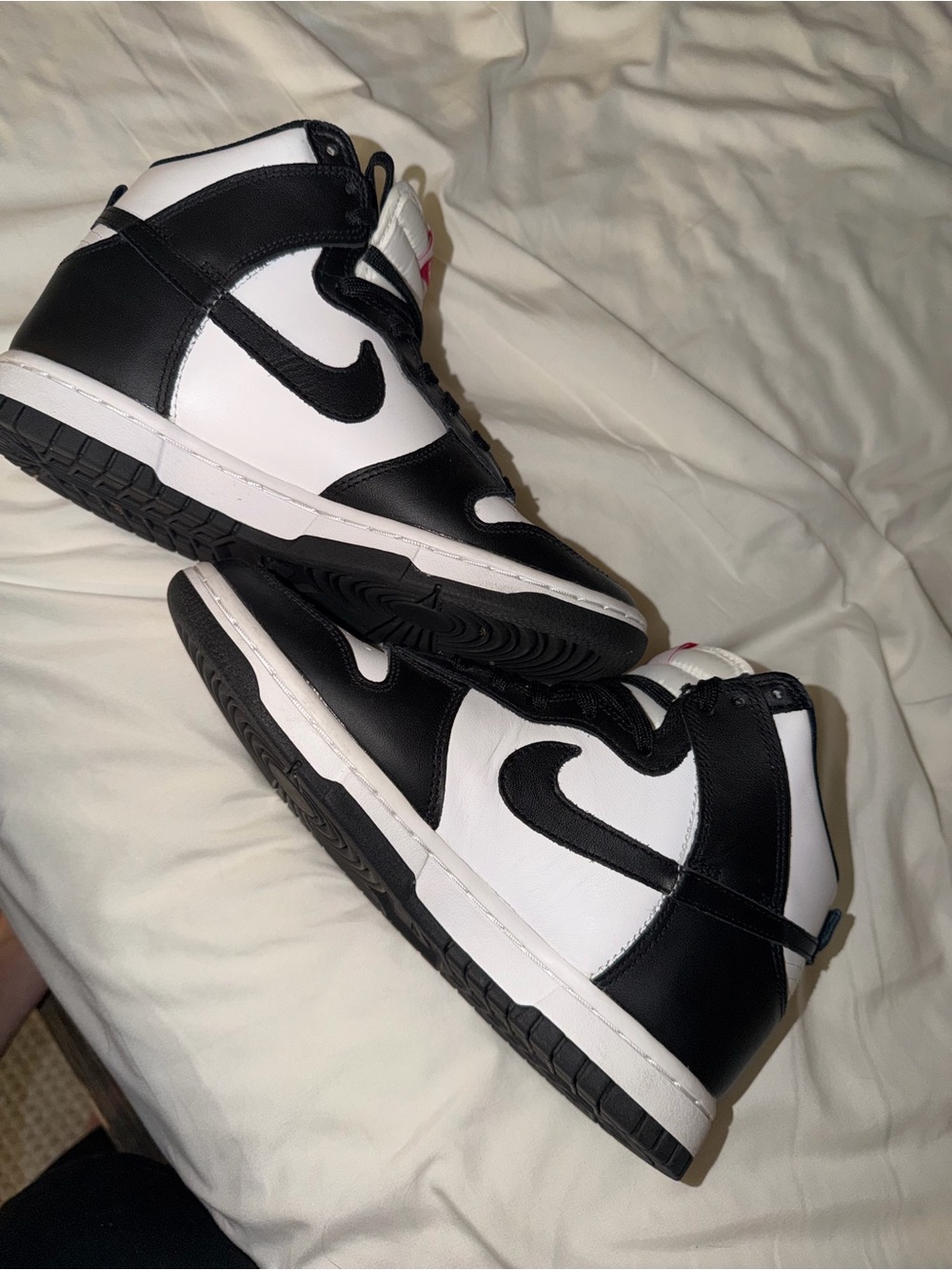 Nike Dunk High Black & White Sneakers – Women’s Size 7